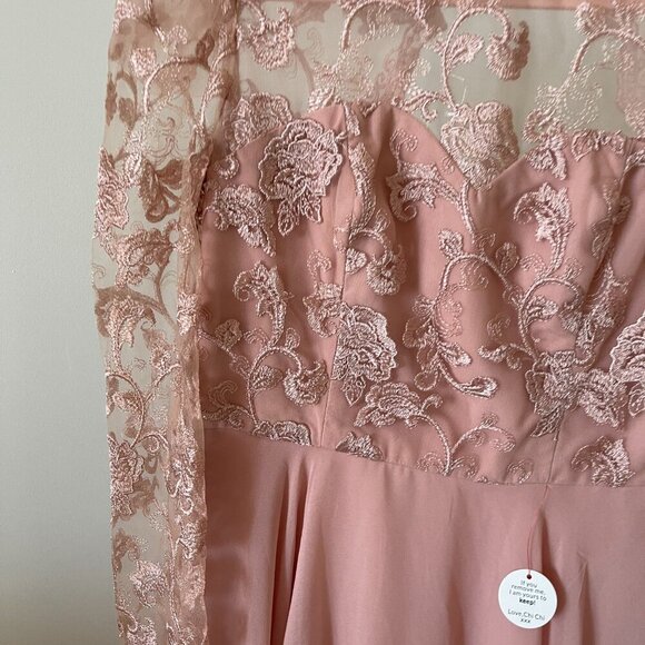 Chi Chi London Dorothee Skater Dress in Pink - Picture 12 of 12